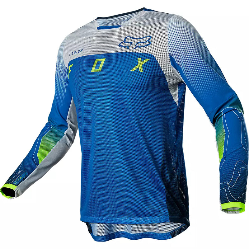 FOX Polera Moto Legion Air Scanz Azul - Rideshop