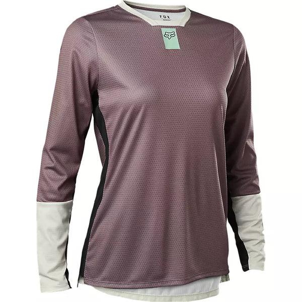 FOX Polera Bicicleta Mujer Defend Manga Larga Morado - Rideshop