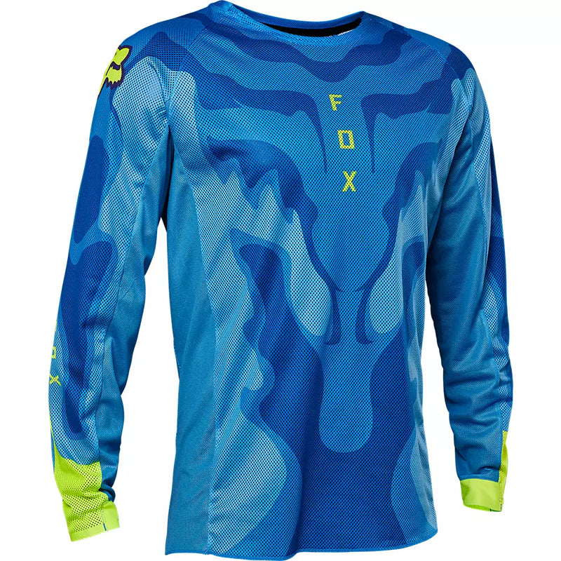 FOX Polera Moto Airline Exo Azul/Amarillo - Rideshop