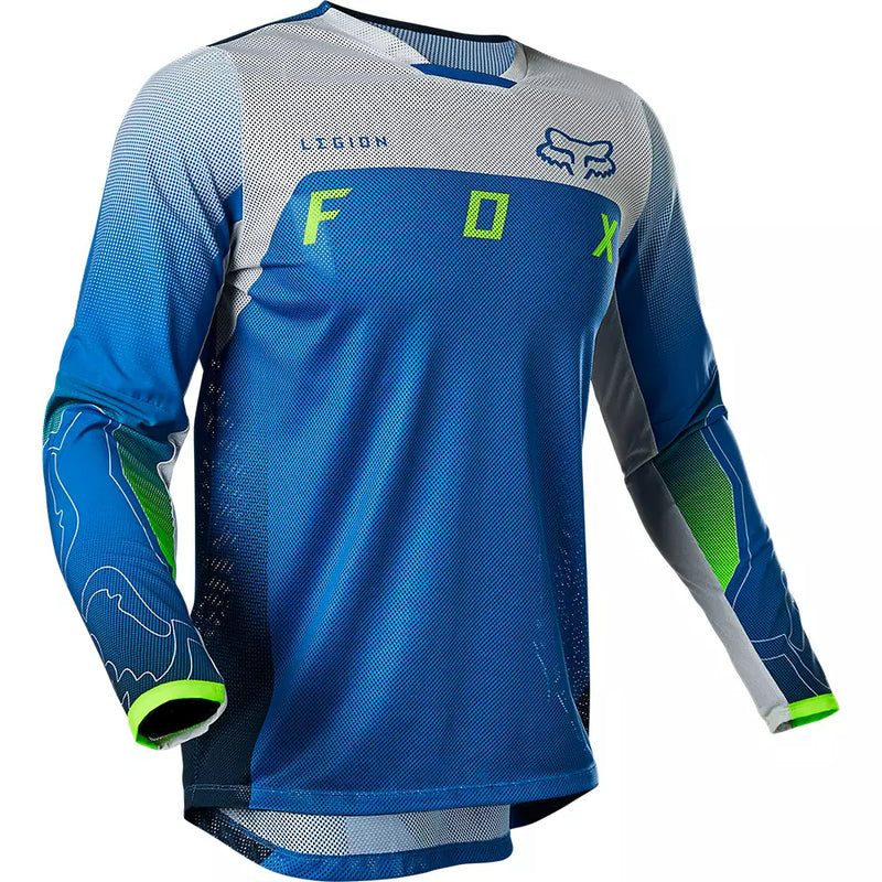 FOX Polera Moto Legion Air Scanz Azul - Rideshop