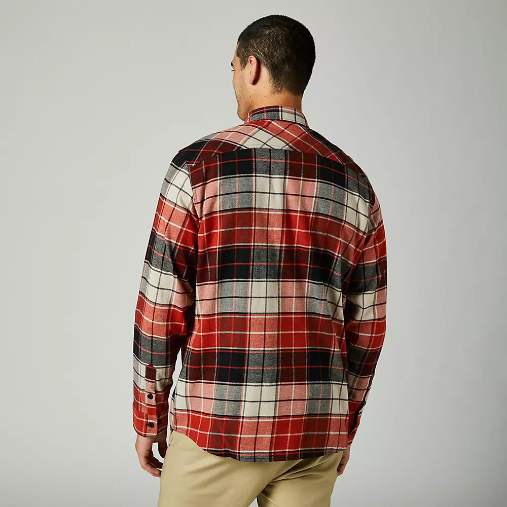 FOX Camisa Lifestyle Grainz Utility Rojo - Rideshop