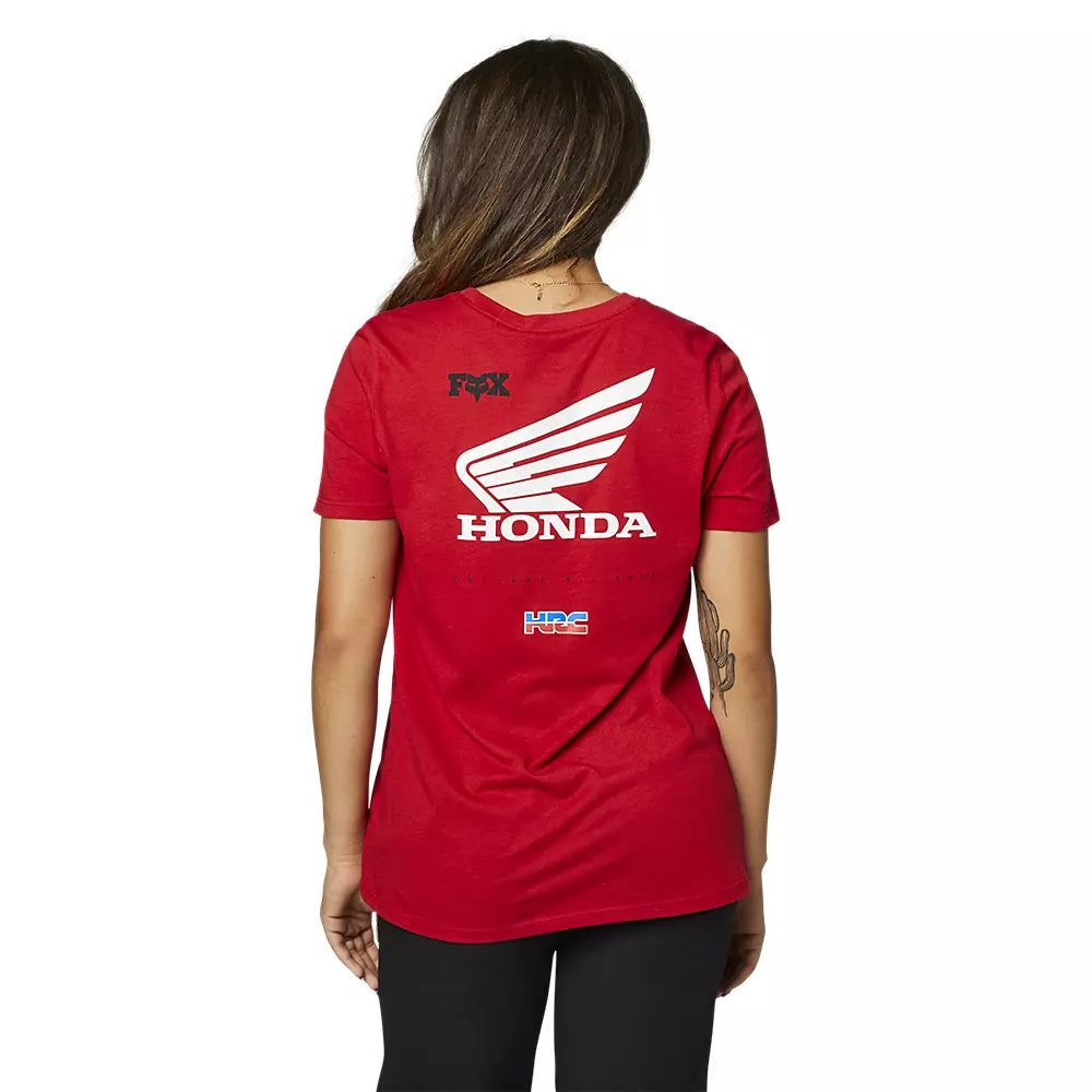 FOX Polera Lifestyle Mujer Honda Wing Rojo - Rideshop