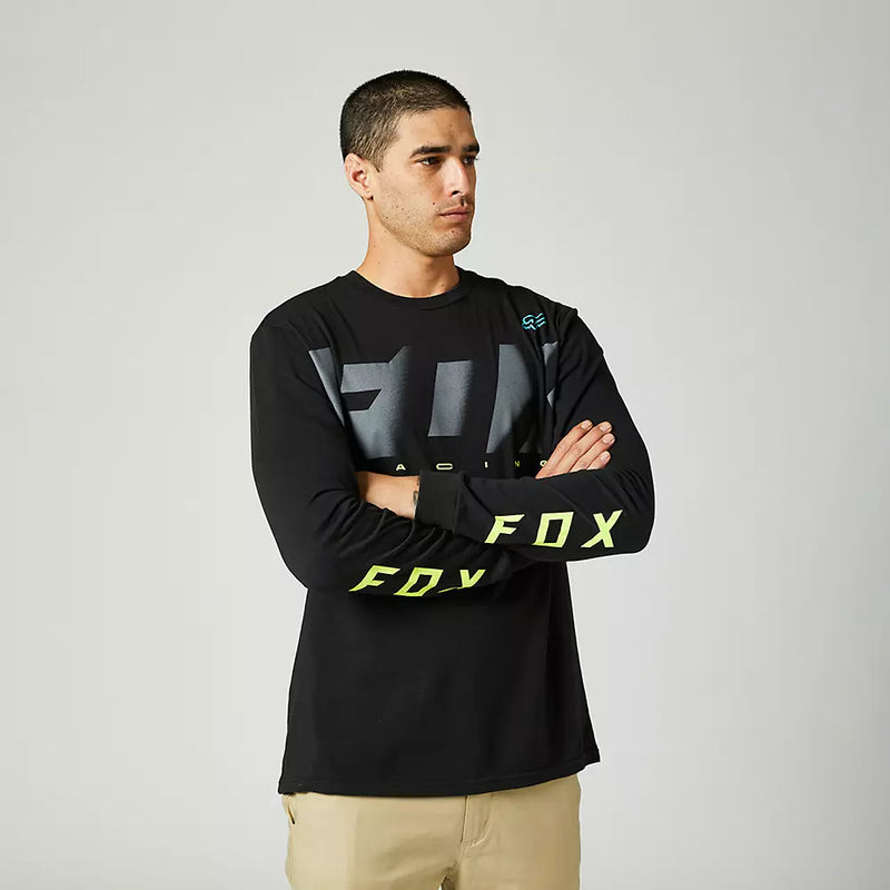 FOX Polera Lifestyle RKANE Manga Larga Negro - Rideshop