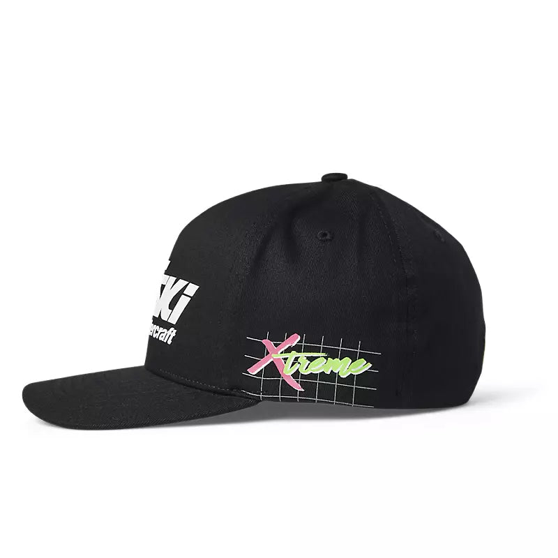 FOX Gorro Jockey Lifestyle Kawasaki Jet Ski Flexfit Negro - Rideshop