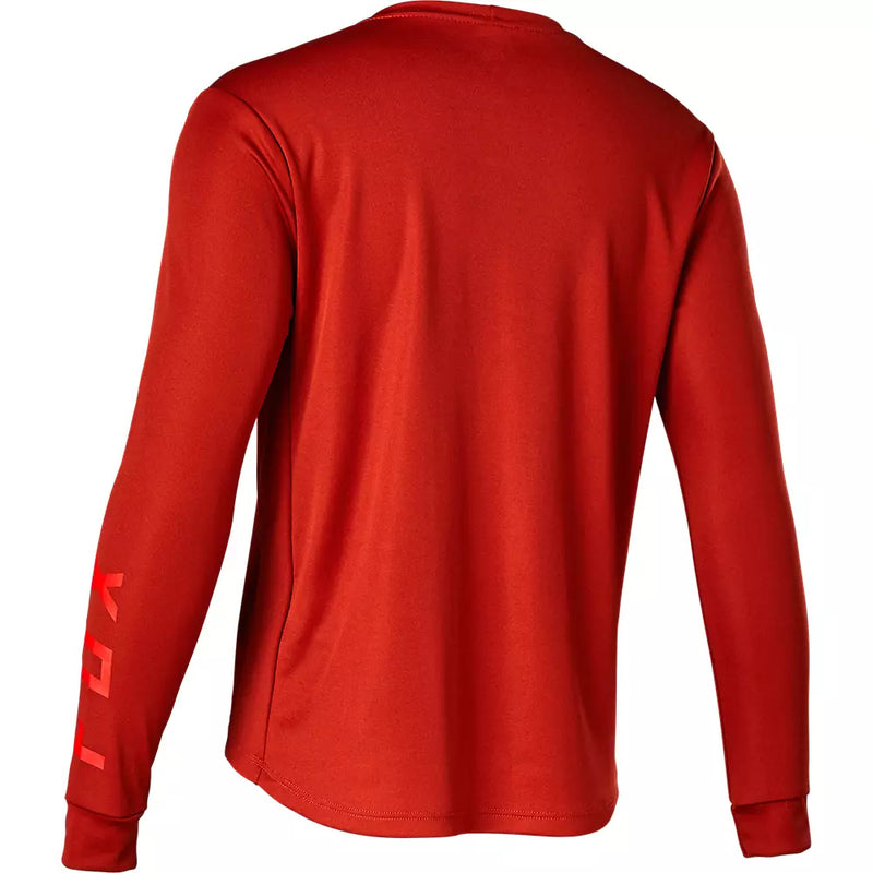 FOX Polera Bicicleta Niño Ranger Manga Larga Rojo - Rideshop