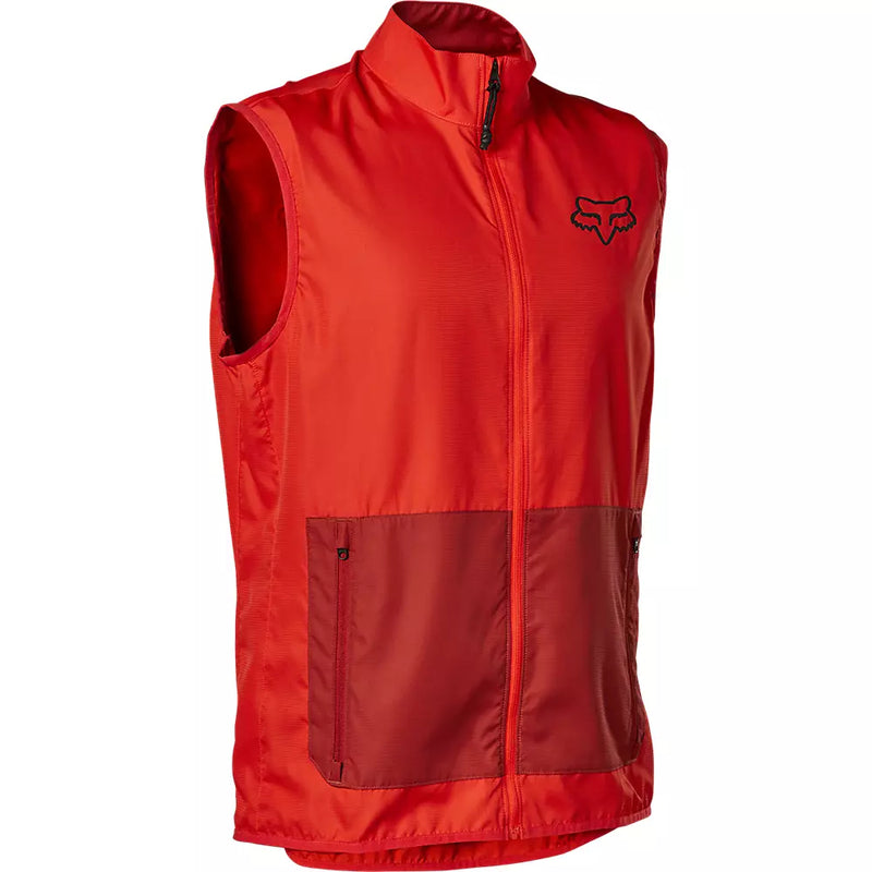 FOX Chaqueta Cortavientos Bicicleta Ranger Sin Mangas Rojo - Rideshop