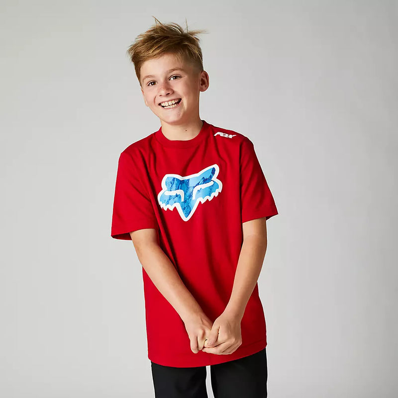 FOX Polera Lifestyle Niño Karrera Head Rojo - Rideshop