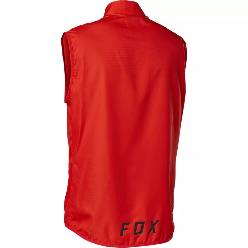 FOX Chaqueta Cortavientos Bicicleta Ranger Sin Mangas Rojo - Rideshop