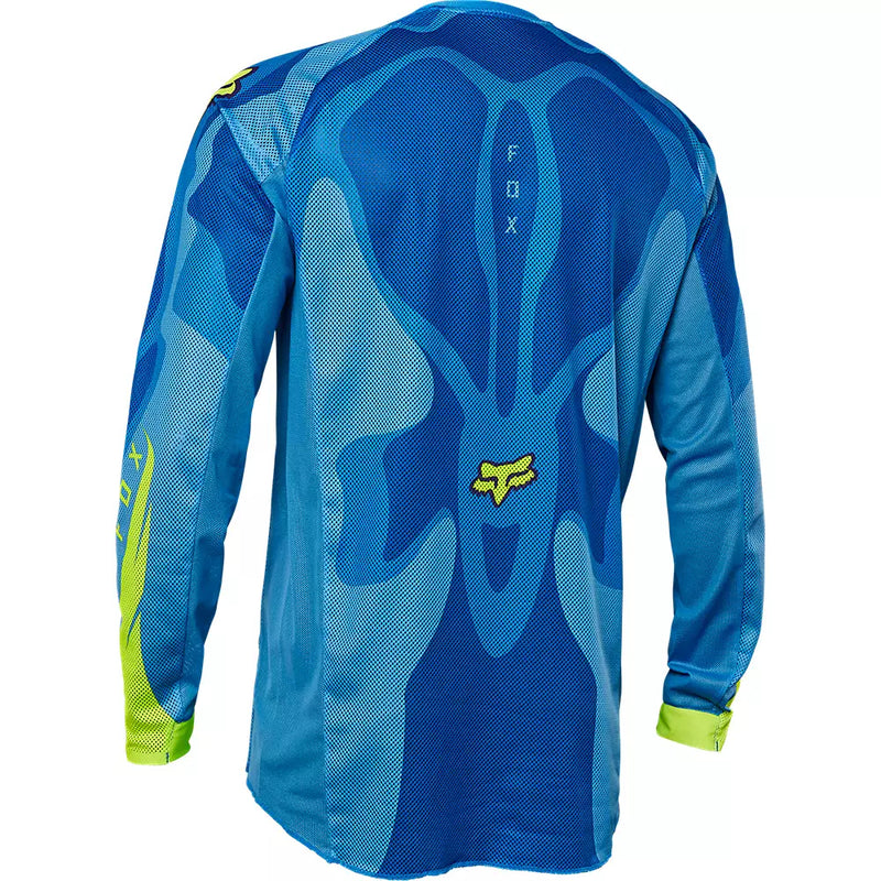 FOX Polera Moto Airline Exo Azul/Amarillo - Rideshop