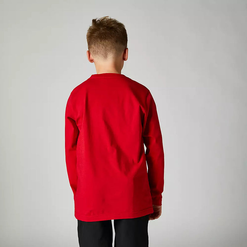 FOX Polera Lifestyle Niño RKANE Mangla Larga Rojo - Rideshop