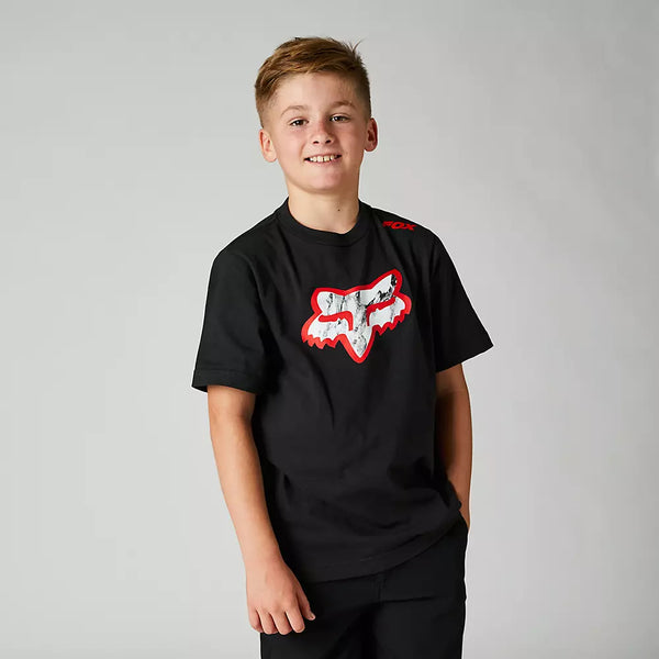 FOX Polera Lifestyle Niño Karrera Head Negro - Rideshop