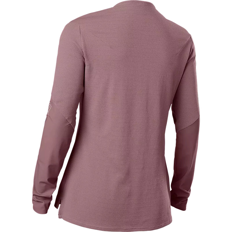 FOX Polera Bicicleta Mujer Flexair Pro Manga Larga Morado - Rideshop