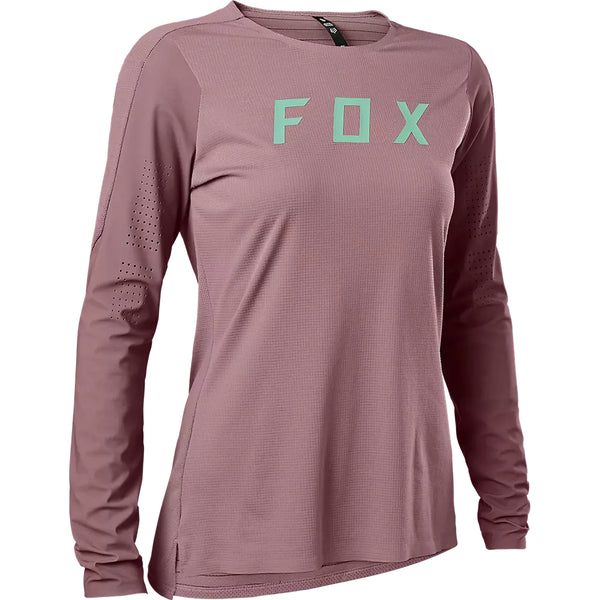 FOX Polera Bicicleta Mujer Flexair Pro Manga Larga Morado - Rideshop