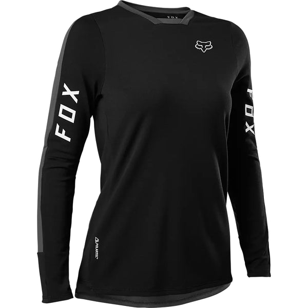 FOX Polera Bicicleta Mujer Defend Pro Manga Larga Negro - Rideshop