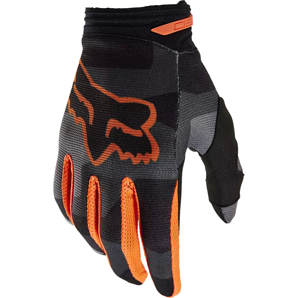 FOX Guantes Moto 180 BKNR Camo Gris/Naranjo - Rideshop