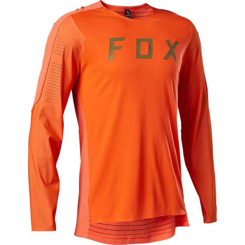 FOX Polera Bicicleta Flexair Pro Manga Larga Naranjo - Rideshop