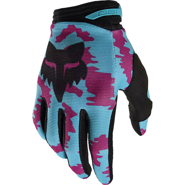 FOX Guantes Moto 180 NUKLR Celeste/Morado - Rideshop