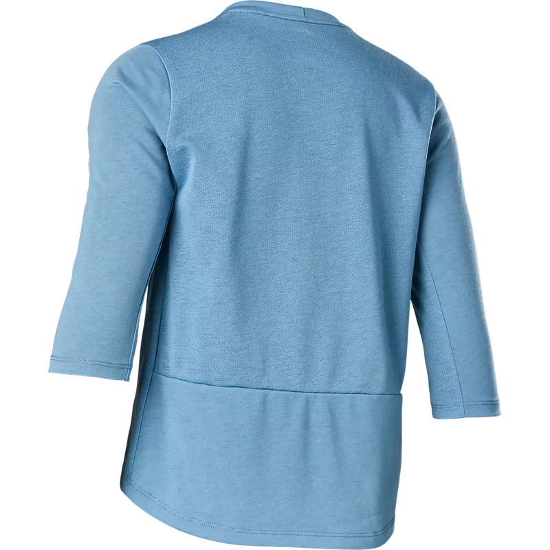 FOX Polera Bicicleta Niño Drirelease® 3/4 Azul - Rideshop