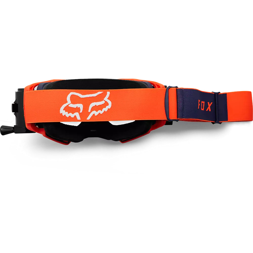FOX Antiparras Moto Airspace Stray Roll Off Azul/Naranjo - Rideshop