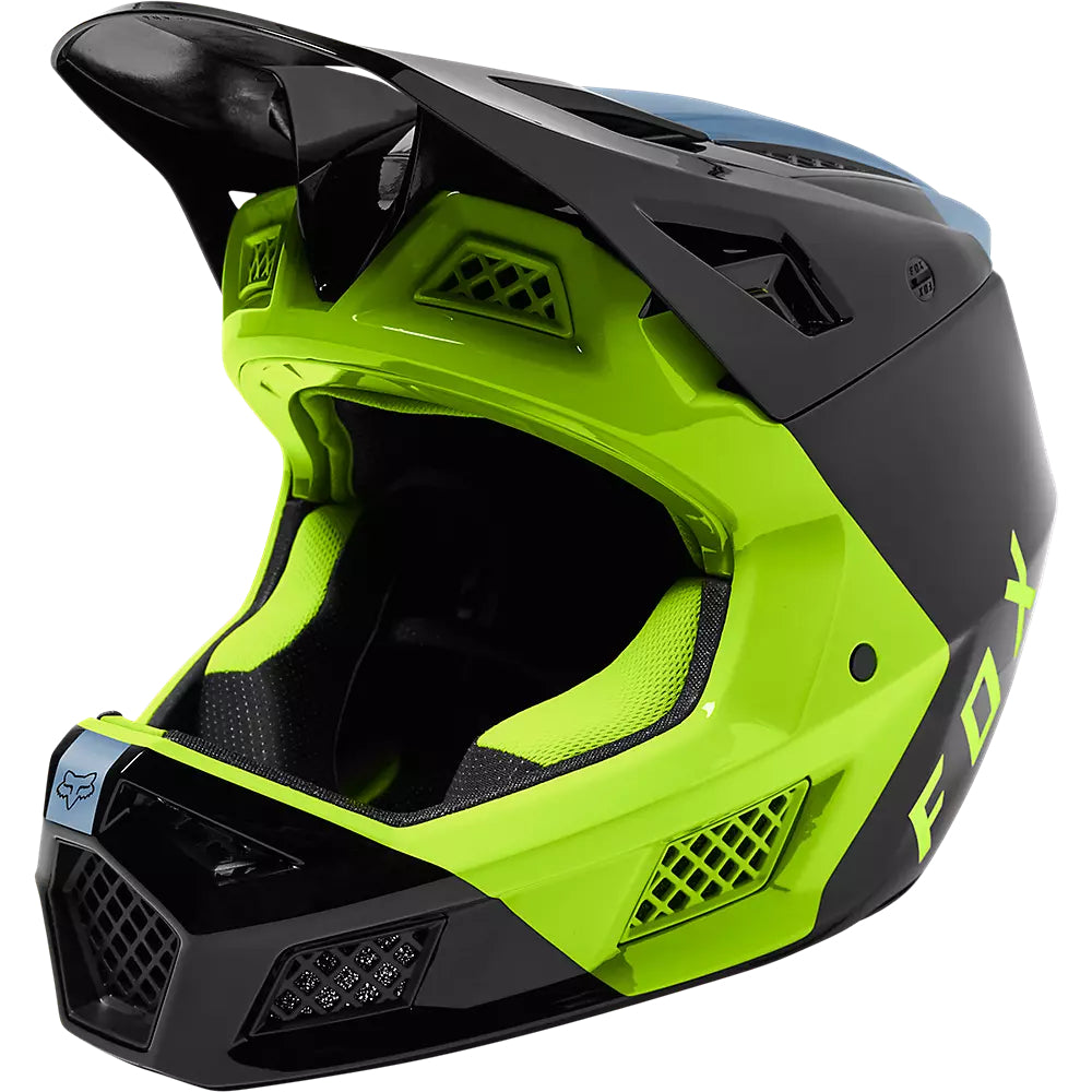 FOX Casco Bicicleta Rampage Pro Carbon Mips™ Fuel Azul/Amarillo - Rideshop