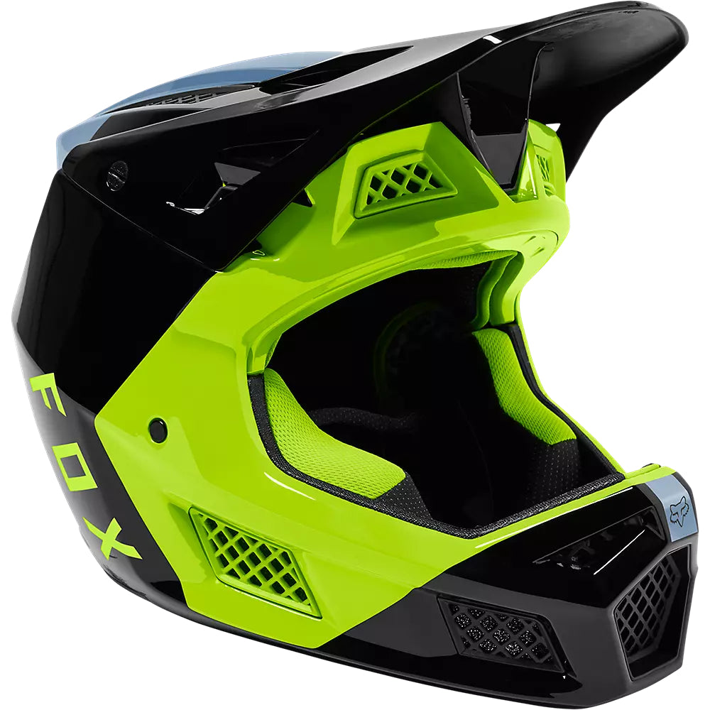 FOX Casco Bicicleta Rampage Pro Carbon Mips™ Fuel Azul/Amarillo - Rideshop