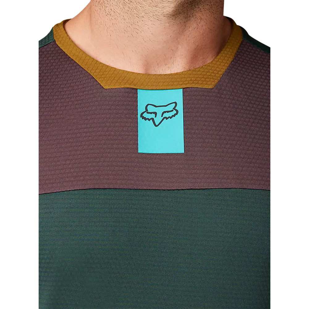 FOX Polera Bicicleta Defend Head Manga Larga Esmeralda - Rideshop