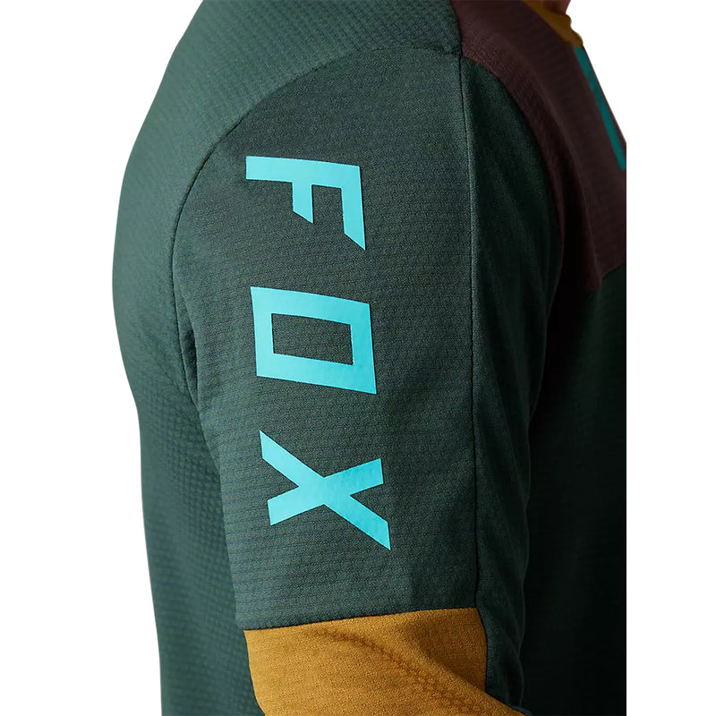 FOX Polera Bicicleta Defend Head Manga Larga Esmeralda-Rideshop