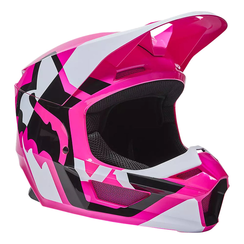 Casco Moto V1 Lux Rosado Fox - Rideshop