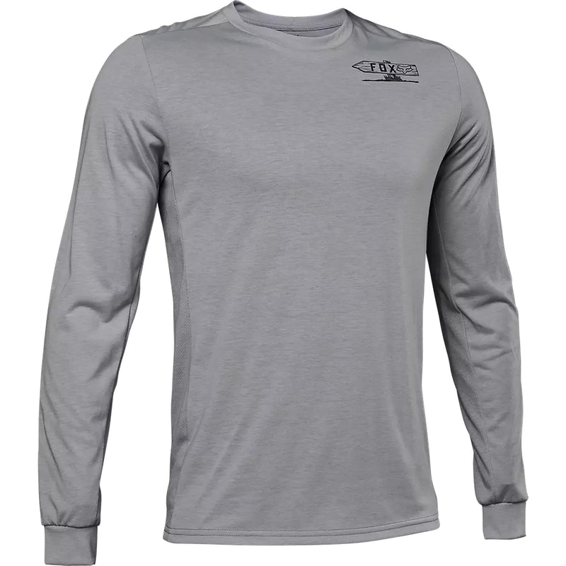 FOX Polera Manga Larga Bicicleta Ranger Drirelease® Gris - Rideshop