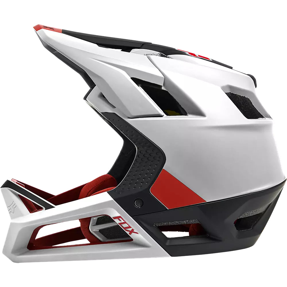 FOX Casco Bicicleta Proframe Blocked Blanco/Negro/Rojo - Rideshop