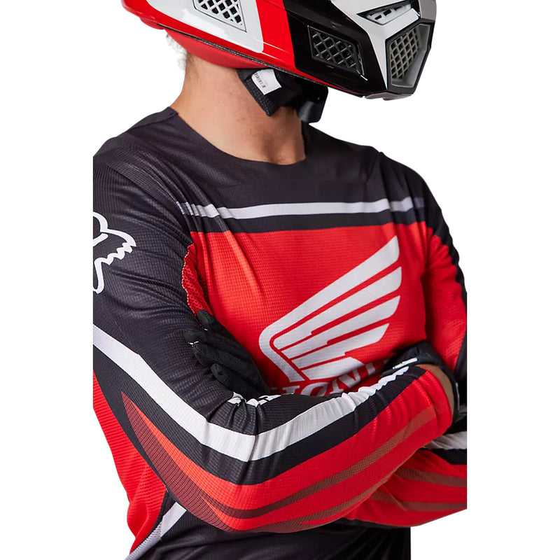 FOX Polera Moto Flexair Honda Rojo/Negro - Rideshop