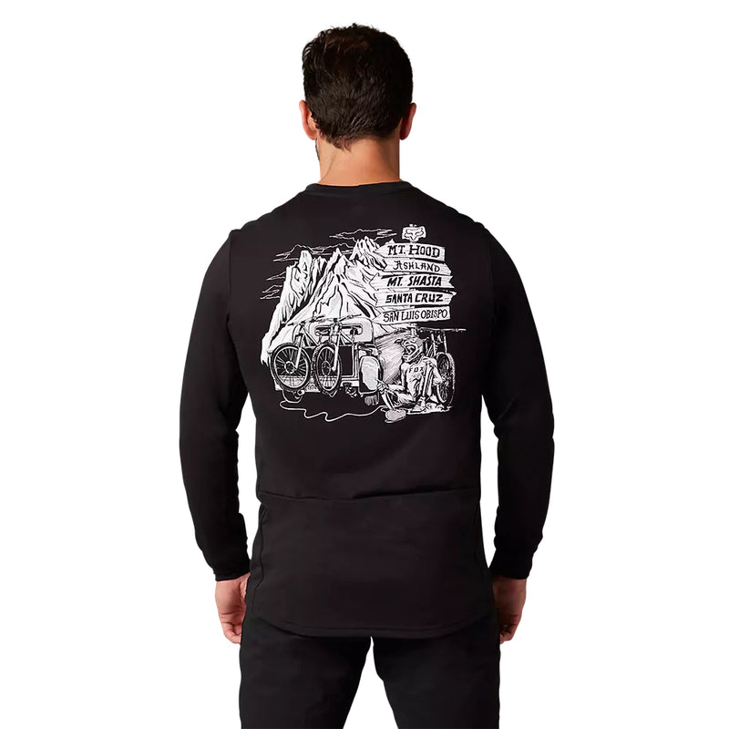 FOX Polera Bicicleta Ranger Drirelease® Manga Larga Negro - Rideshop