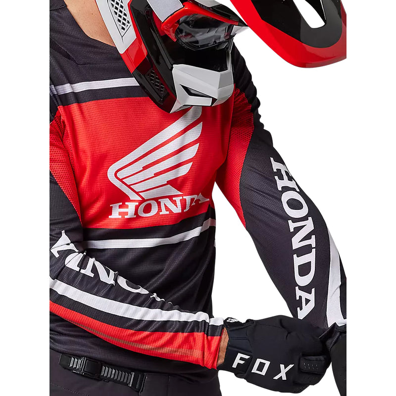 FOX Polera Moto Flexair Honda Rojo/Negro - Rideshop