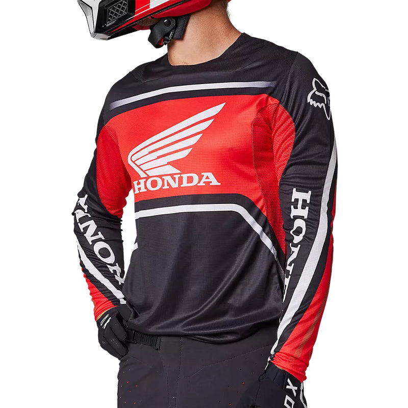 FOX Polera Moto Flexair Honda Rojo/Negro - Rideshop