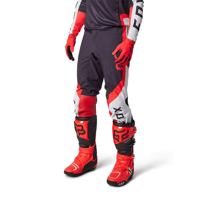 FOX Pantalon Moto Flexair Efekt Negro/Rojo/Blanco - Rideshop