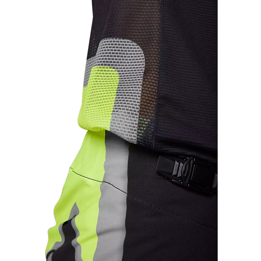 FOX Polera Moto Flexair Efekt Negro/Amarillo/Gris - Rideshop