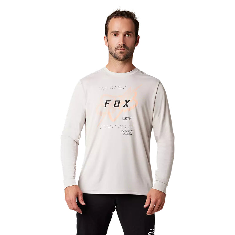 FOX Polera Bicicleta Ranger Jectr Manga Larga Blanco - Rideshop