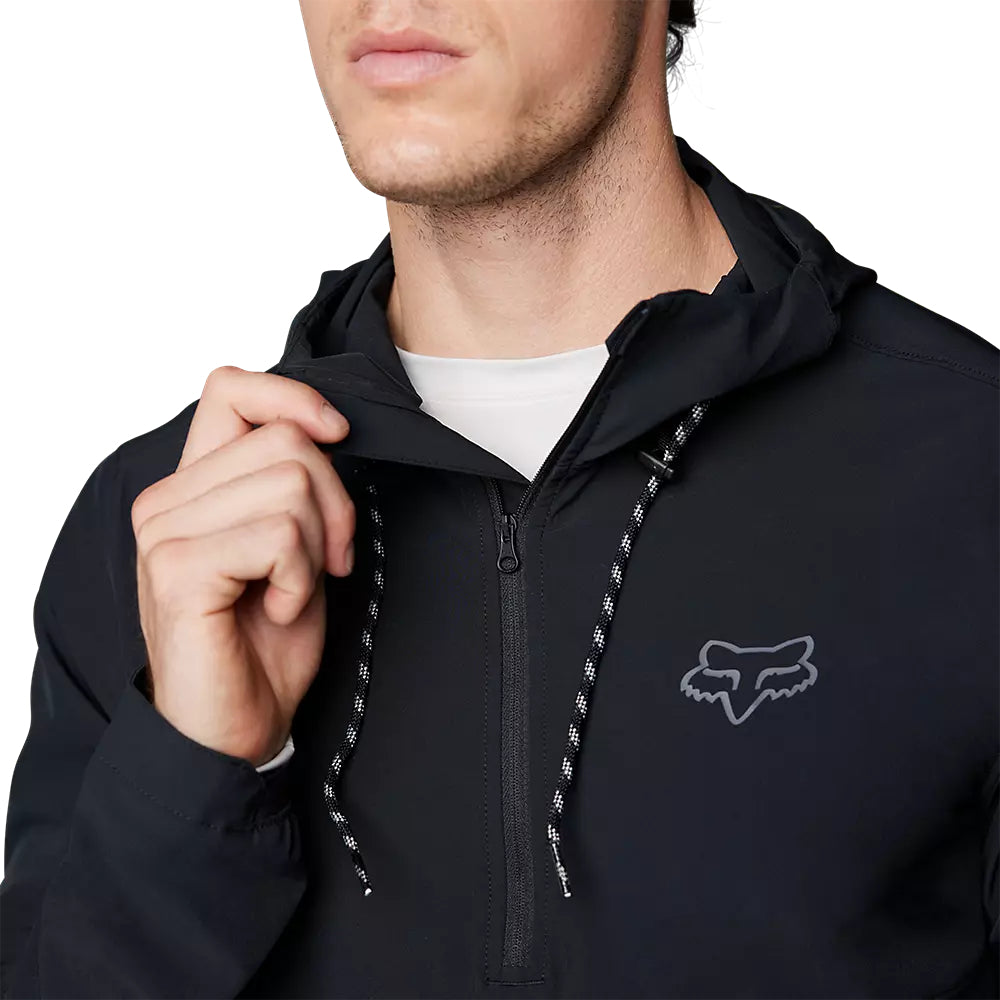 FOX Chaqueta Bicicleta Ranger Wind Pullover Negro - Rideshop