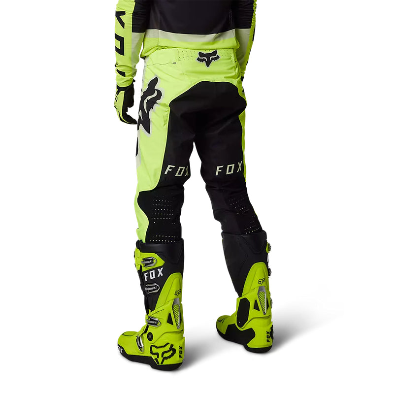 FOX Pantalon Moto Flexair Efekt Negro/Amarillo/Blanco - Rideshop