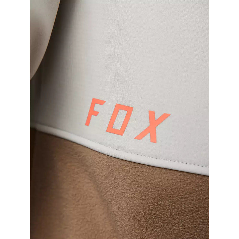 FOX Poleron Bicicleta Mujer Ranger Windbloc® Blanco/Cafe - Rideshop