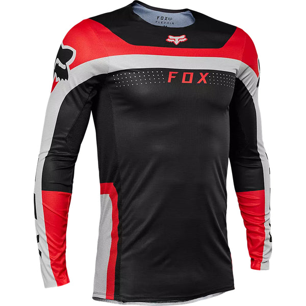 FOX Polera Moto Flexair Efekt Negro/Rojo/Blanco - Rideshop