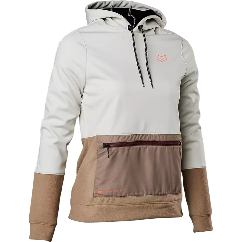 FOX Poleron Bicicleta Mujer Ranger Windbloc® Blanco/Cafe - Rideshop