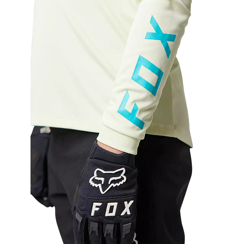 FOX Polera Bicicleta Niño Ranger Manga Larga Blanco Hueso - Rideshop