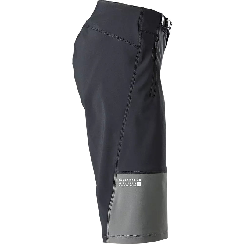 FOX Short Bicicleta Mujer Defend Negro/Gris - Rideshop