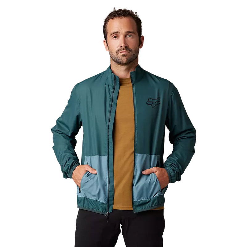 FOX Chaqueta Cortavientos Bicicleta Ranger Esmeralda - Rideshop