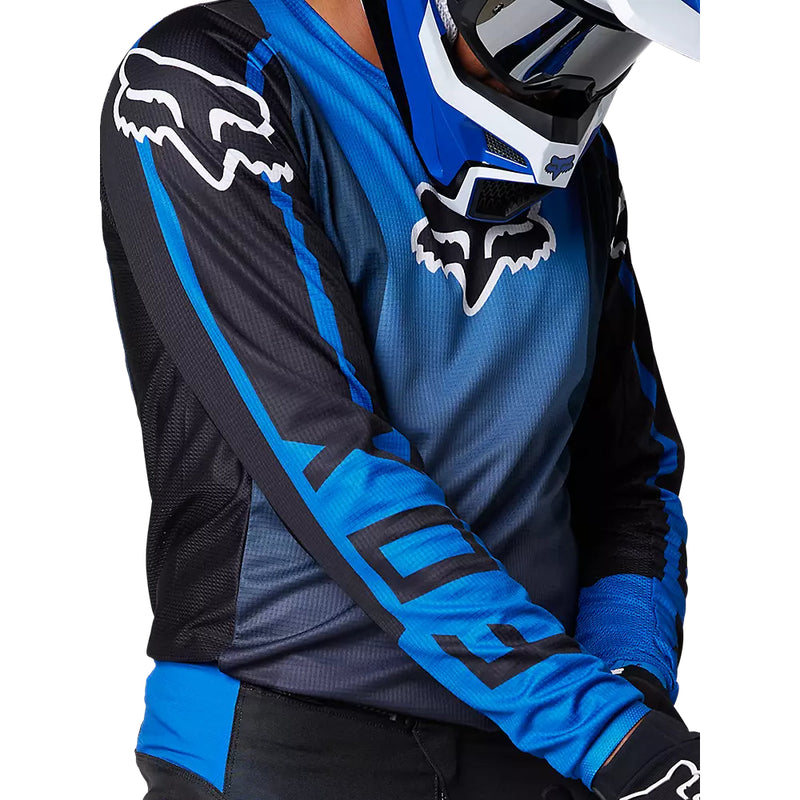 FOX Polera Moto 180 Leed Azul/Negro - Rideshop