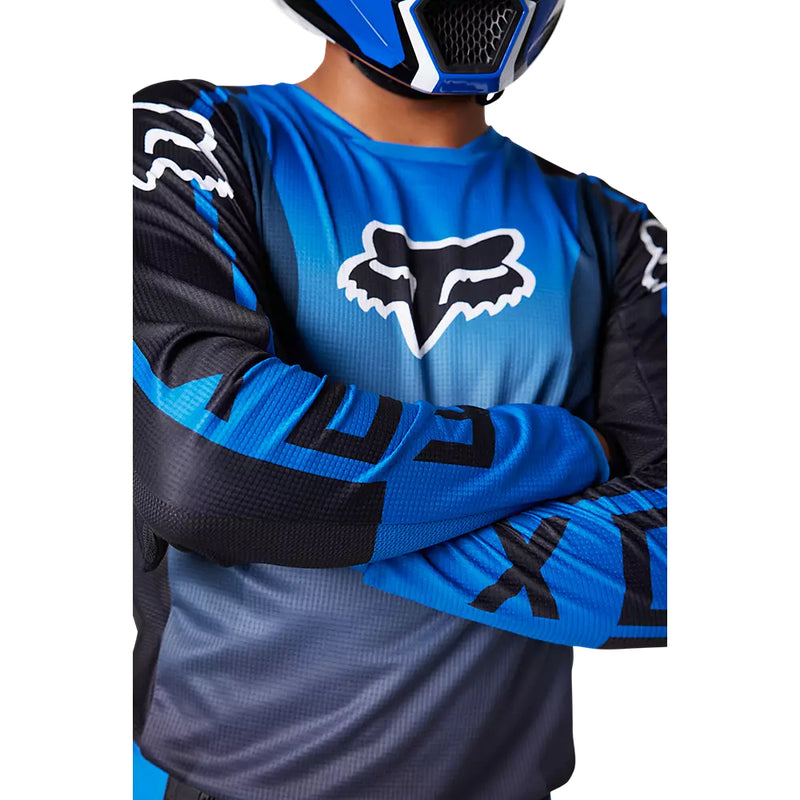 FOX Polera Moto 180 Leed Azul/Negro - Rideshop