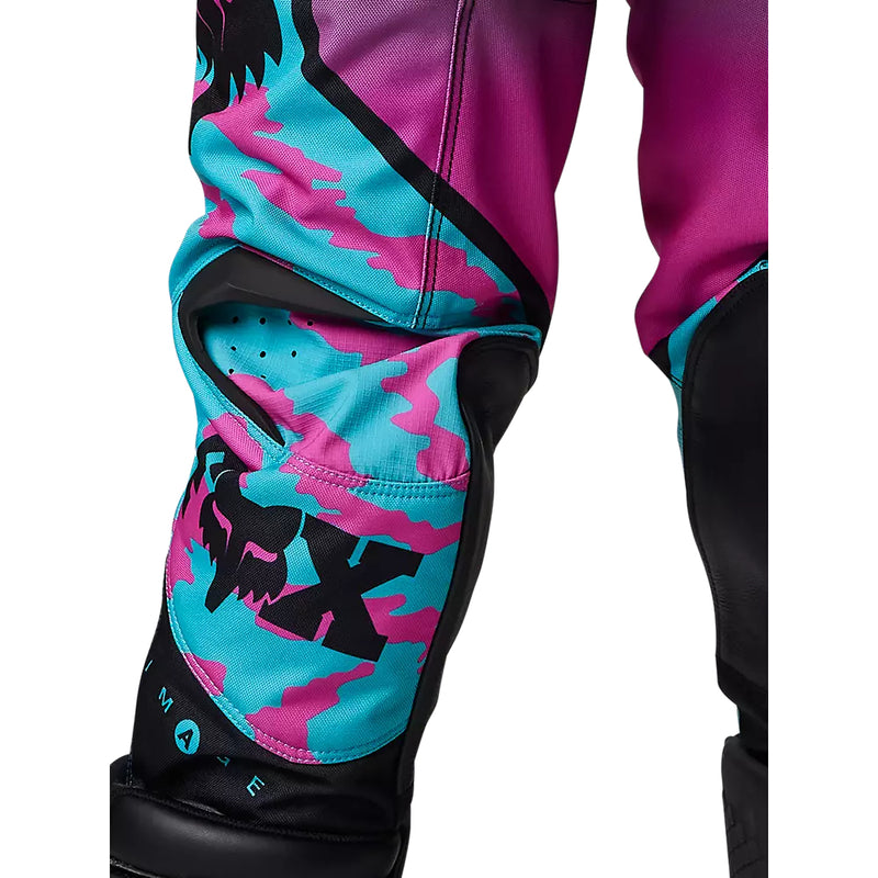 FOX Pantalon Moto Niño 180 Nuklr Celeste/Rosado - Rideshop