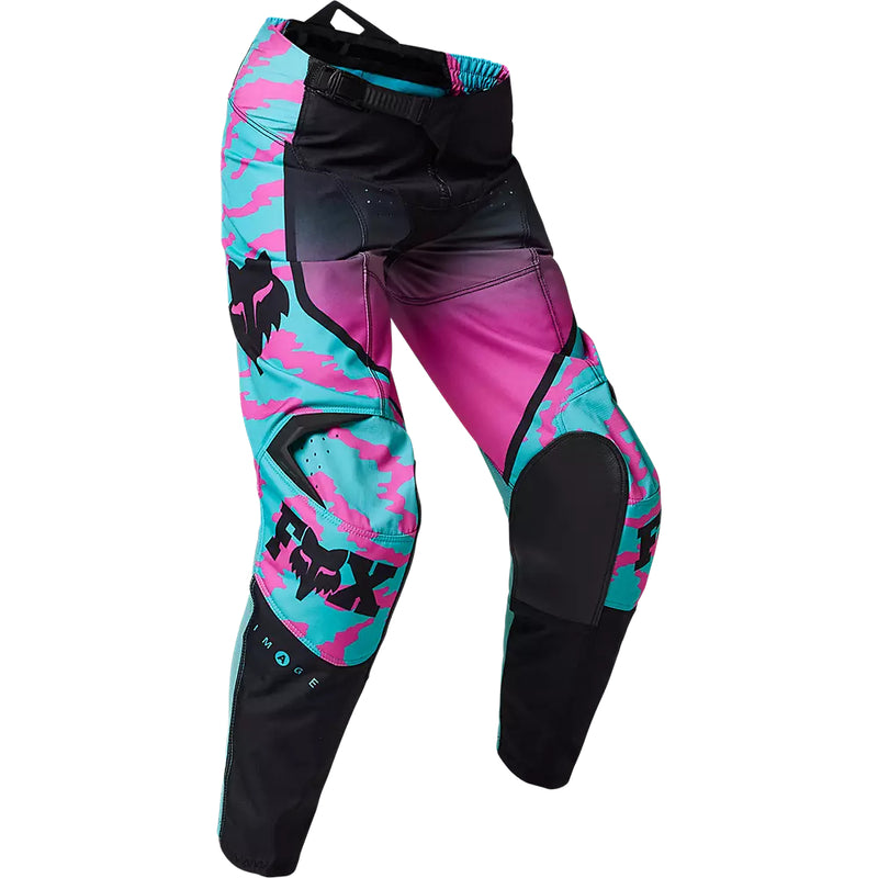 FOX Pantalon Moto Niño 180 Nuklr Celeste/Rosado - Rideshop