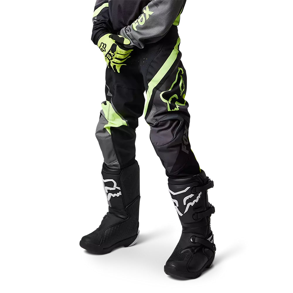 FOX Pantalon Moto Niño Xpozr Negro/Amarillo - Rideshop